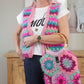 Crochet kit - MYPZ Mohair Granny stripes Gilet Milano (ENG-NL)