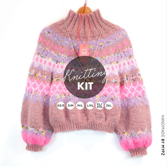 Knitting Kit – MYPZ top-down sweater Lovely No6 (ENG-NL-DE)