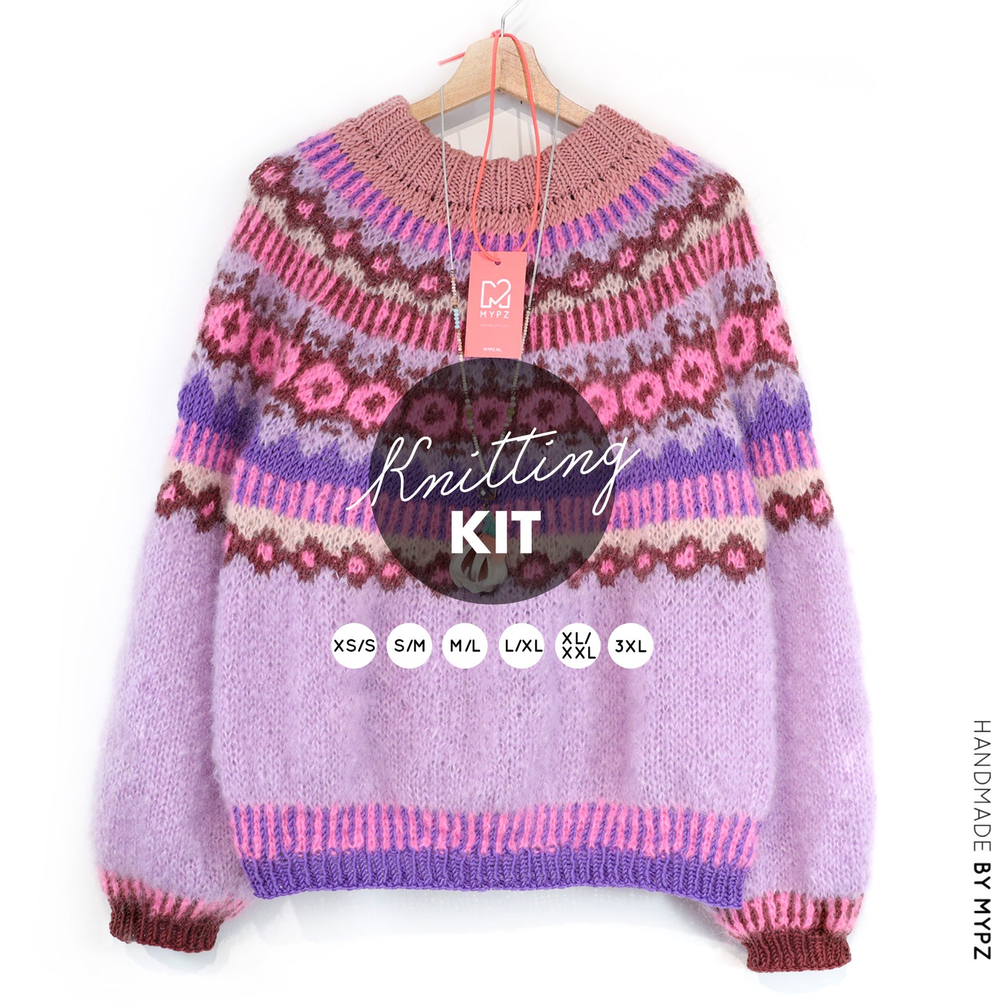 Knitting Kit – MYPZ Nordic top-down sweater True Love No6 (ENG-NL-DE)