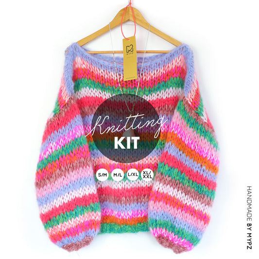 Knitting Kit – MYPZ Chunky Mohair Pullover Sicily No15 (ENG-NL)
