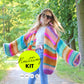 Knitting kit – MYPZ Basic Light Mohair Cardigan Crystal No10 (ENG-NL-DE)
