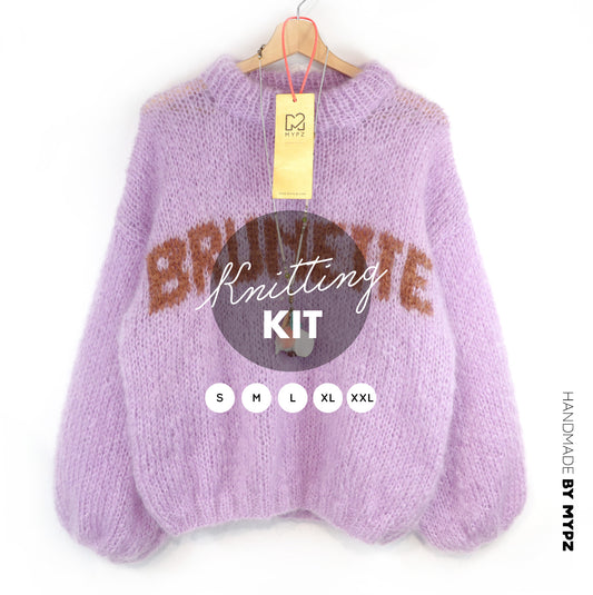 Knitting Kit – MYPZ Light Mohair Pullover Brunette No8 (ENG-DE-NL)