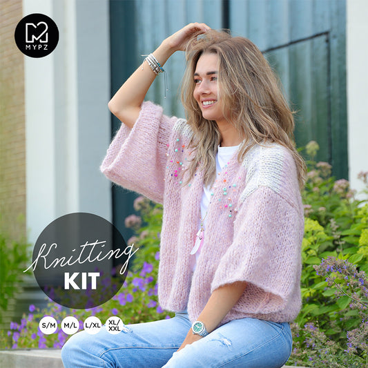 Knitting Kit – MYPZ Light Mohair Cardigan Jewel no10 (ENG-NL)