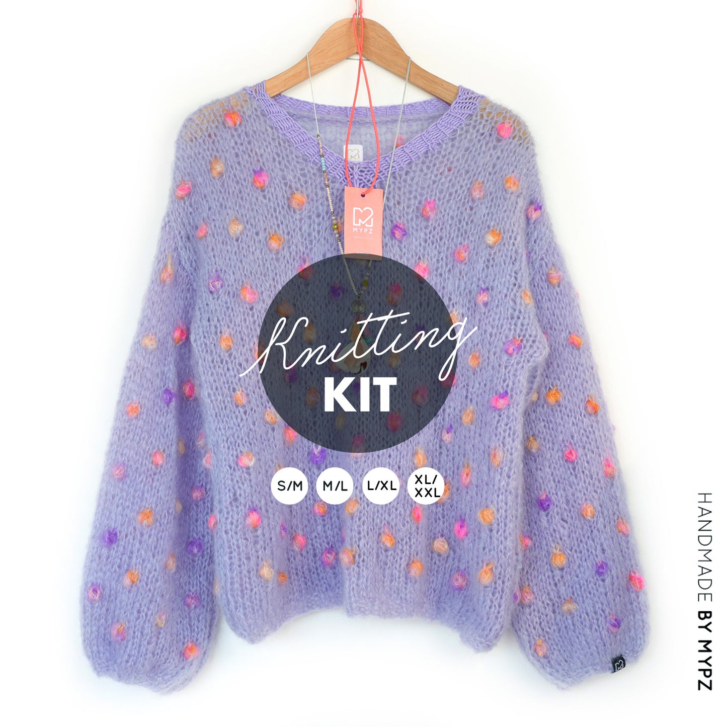 Knitting Kit – MYPZ Light Mohair Pullover Lavender no10 (ENG-NL)