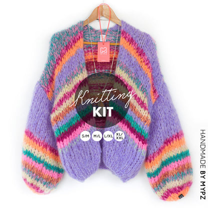 Knitting Kit – MYPZ Short Chunky Mohair Cardigan Madeira No.15 (ENG-NL-DE)