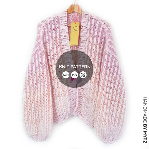 Knit Pattern – MYPZ Chunky Mohair Rib Cardigan Vanilla No.12 (ENG-NL ...
