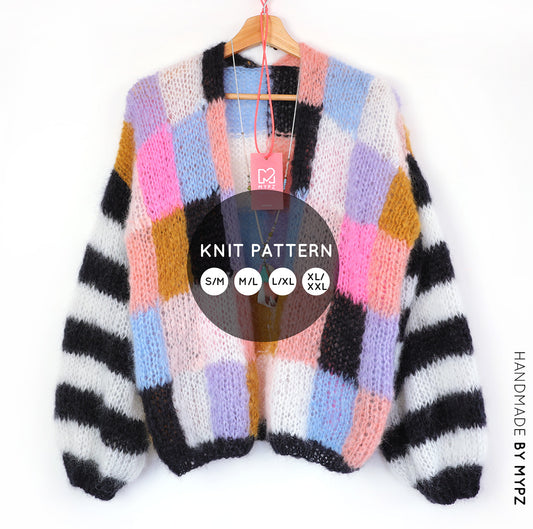 Knitting pattern – MYPZ Light Mohair Cardigan Fuzzy No10 (ENG-NL-DE)