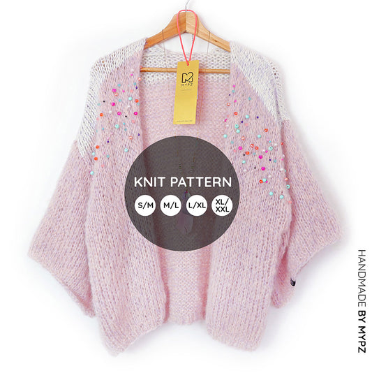 Knit pattern – MYPZ Light Mohair Cardigan Jewel no10 (ENG-NL-DE)