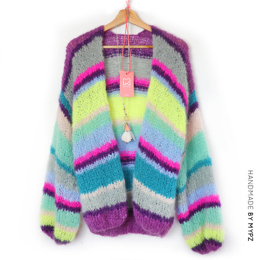 Knitting kit – MYPZ Basic Light Mohair Cardigan Costa No10 (ENG-NL-DE)