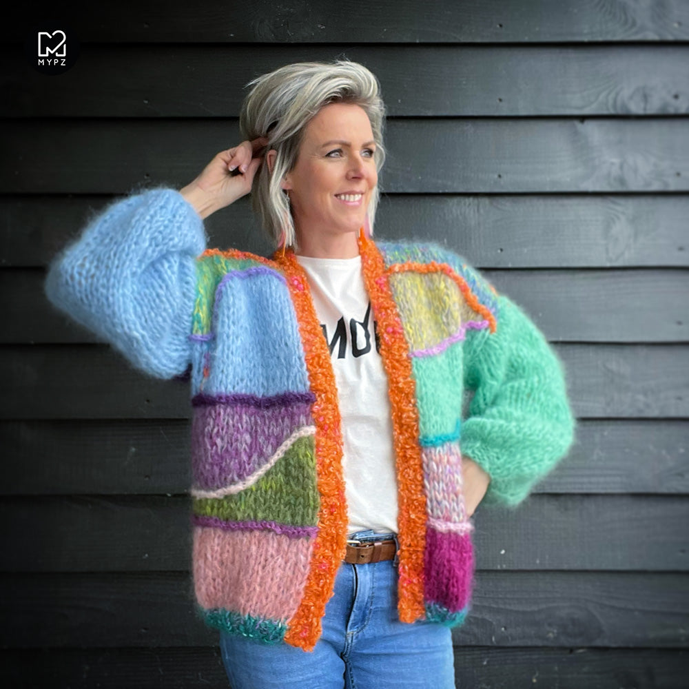 MYPZ Chunky Mohair Cardigan Landscapes