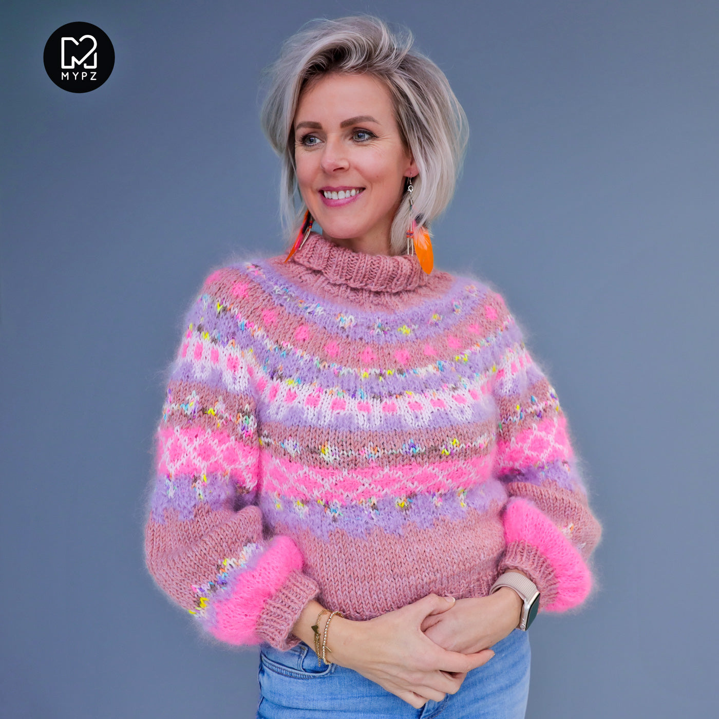 Knitting Kit – MYPZ top-down sweater Lovely No6 (ENG-NL-DE)