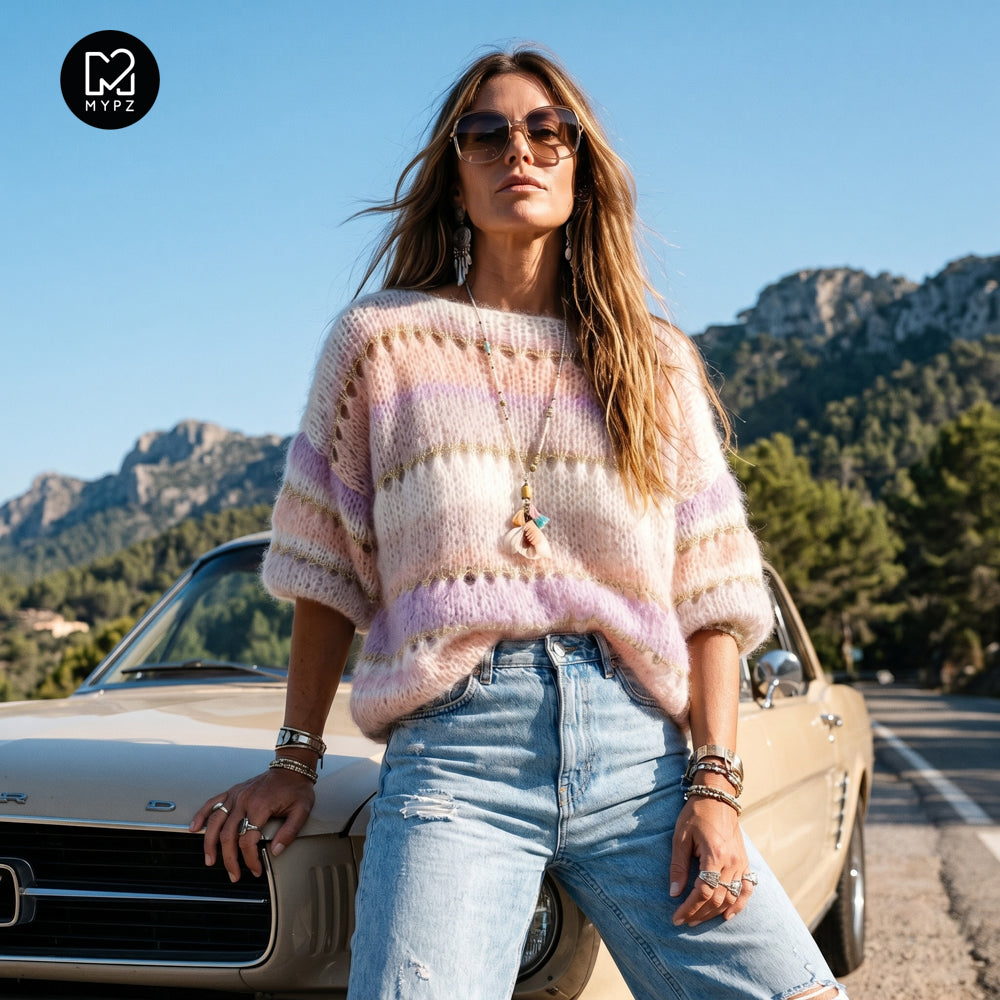 Knitting pattern – MYPZ Light Mohair Top Powder Champaign No10 (ENG-NL-DE)
