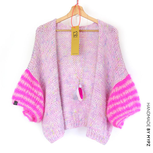 Knitting kit – MYPZ short Alpaca-Mohair Cardigan Adorable No10 (ENG-NL)