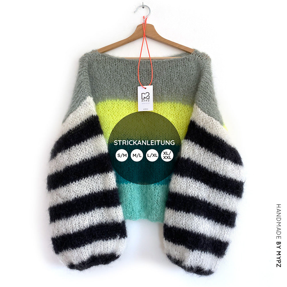 Knit pattern – MYPZ Basic Light Mohair Pullover Kim No10 - beginner (ENG-NL-DE)