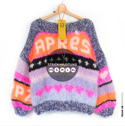 Knit pattern – MYPZ Chunky Mohair Pullover Après Ski No.9 (ENG-NL-DE)