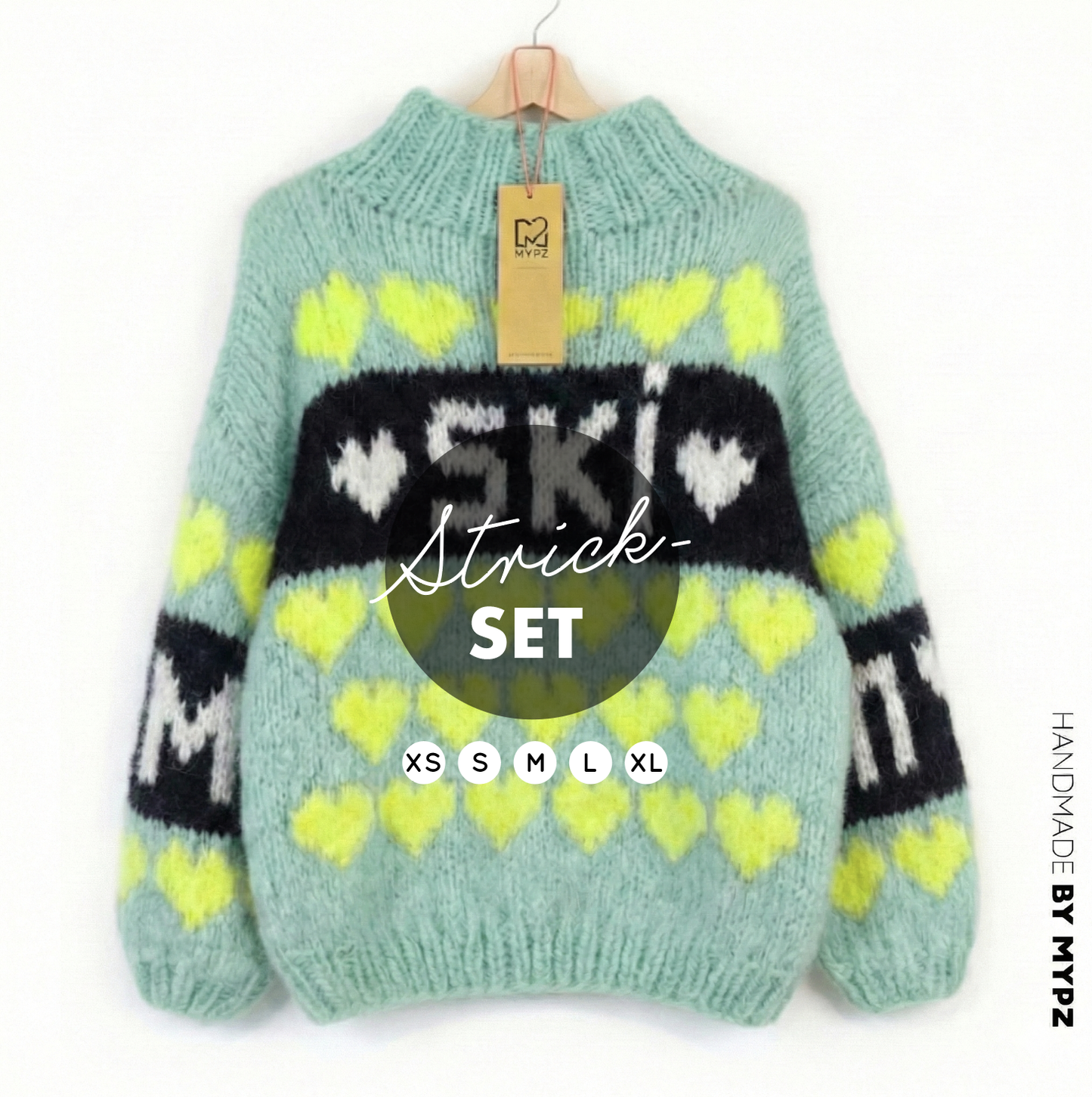 Knitting Kit – MYPZ Chunky Mohair Pullover Mint Love No.9 (ENG-NL-DE)