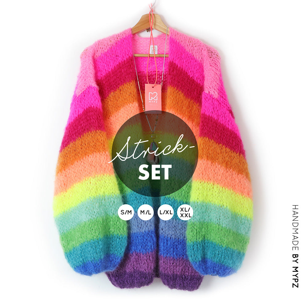 Knitting kit – MYPZ Basic Light Mohair Cardigan Bowie No10 (ENG-NL-DE)