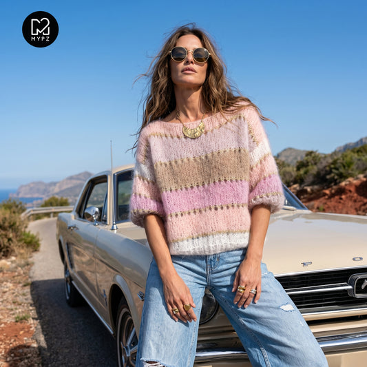 Knitting kit – MYPZ Basic Light Mohair Top Beige No10 (ENG-NL-DE-FR)