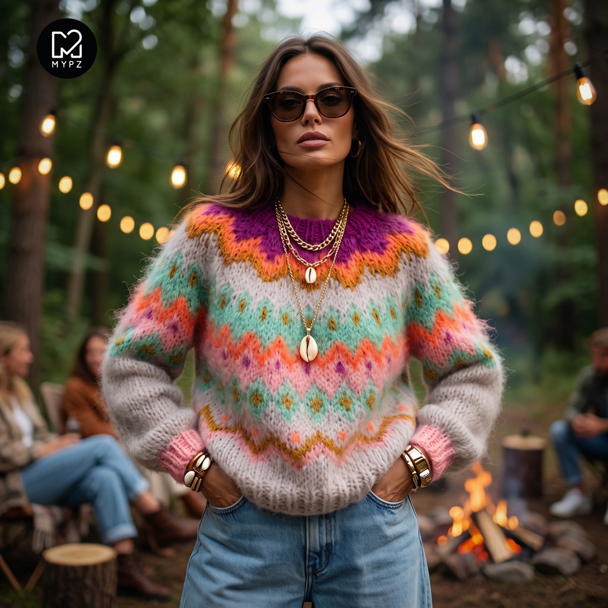 Knit pattern – MYPZ Chunky Topdown Mohair Pullover Snowberry No.12 (ENG-DE-NL-ES-FR-IT-DA-SV-NO)