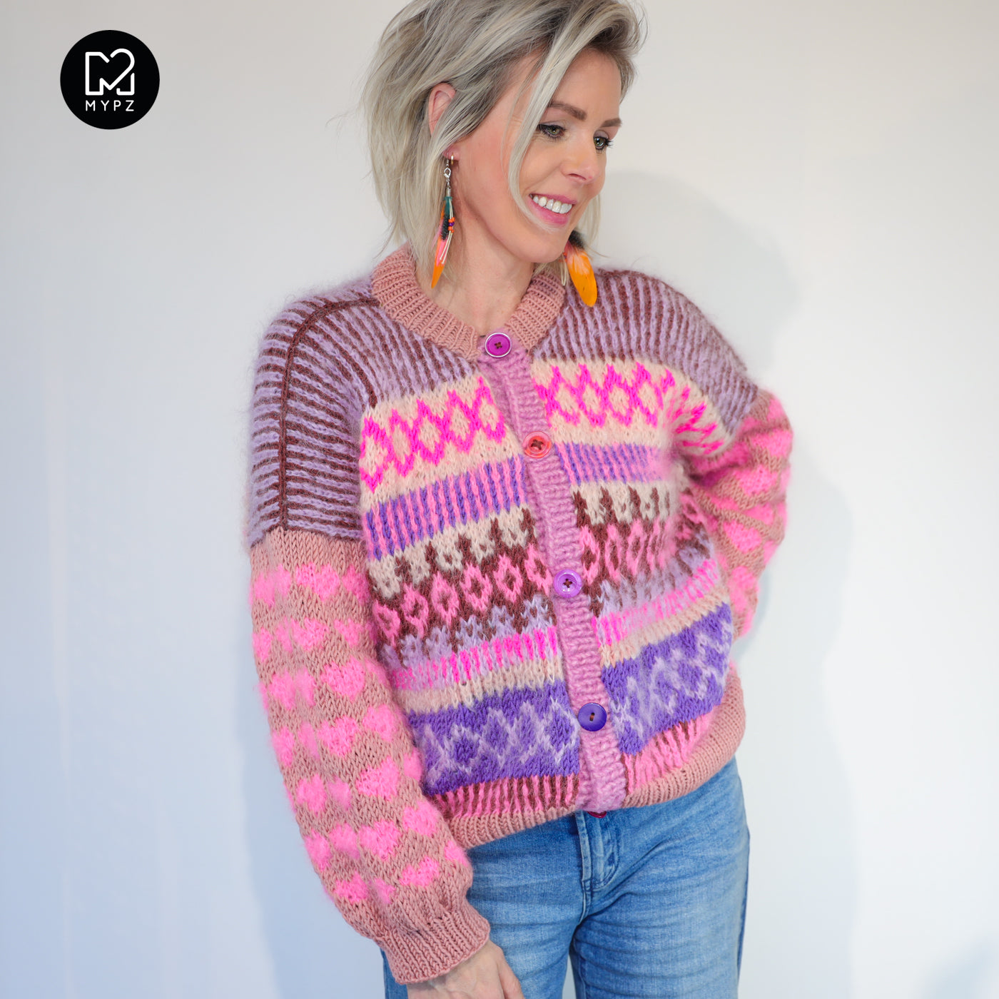 Knitting pattern – MYPZ Nordic cardigan True Love No6 (ENG-NL)