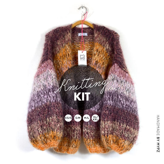 Knitting kit MYPZ mohair cardigan Autumn no15