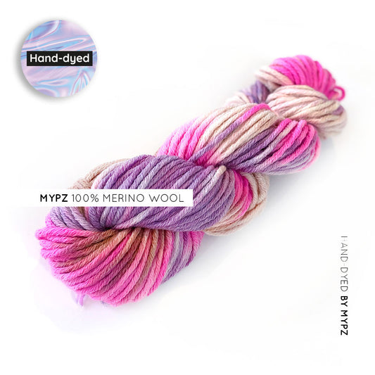MYPZ 100% merino wool soft love hand dyed
