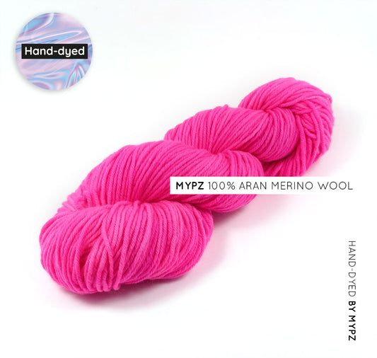 MYPZ Aran Merino Neon Pink