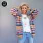Crochet pattern - MYPZ Mohair Granny stripes cardigan Belly (ENG-NL)