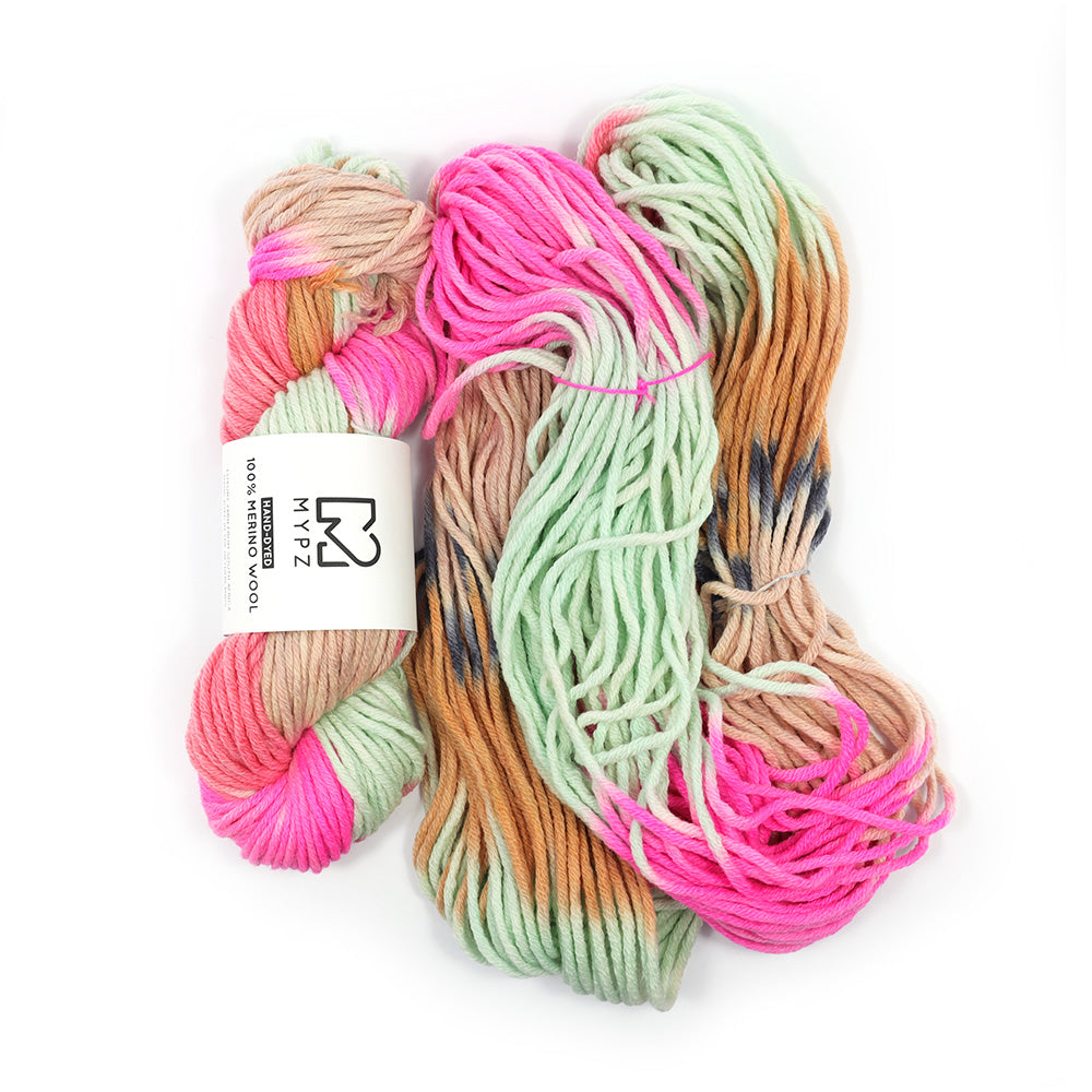 MYPZ Hand-dyed 100% Chunky Merino Wool – Brighter Days
