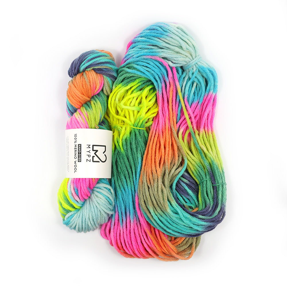 MYPZ Hand-dyed 100% Chunky Merino Wool – Happy Forest