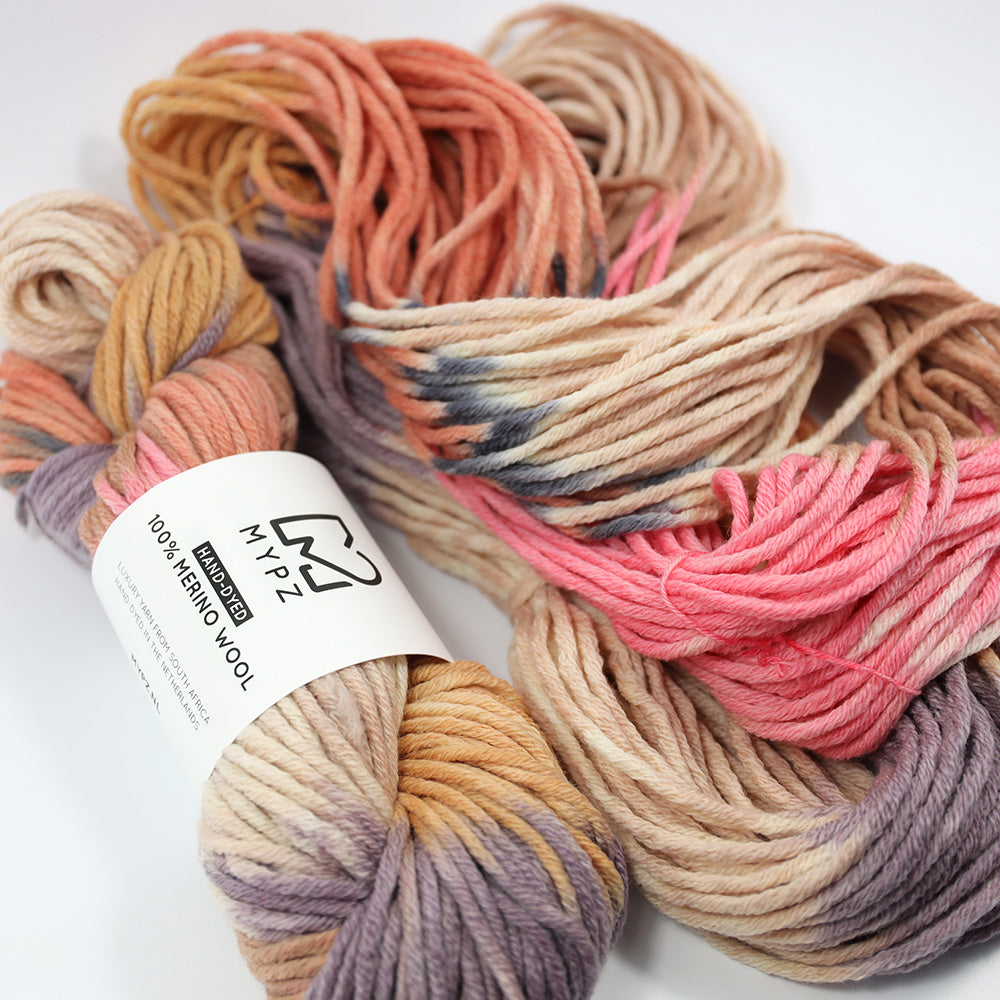 MYPZ Hand-dyed 100% Chunky Merino Wool – Brown Love