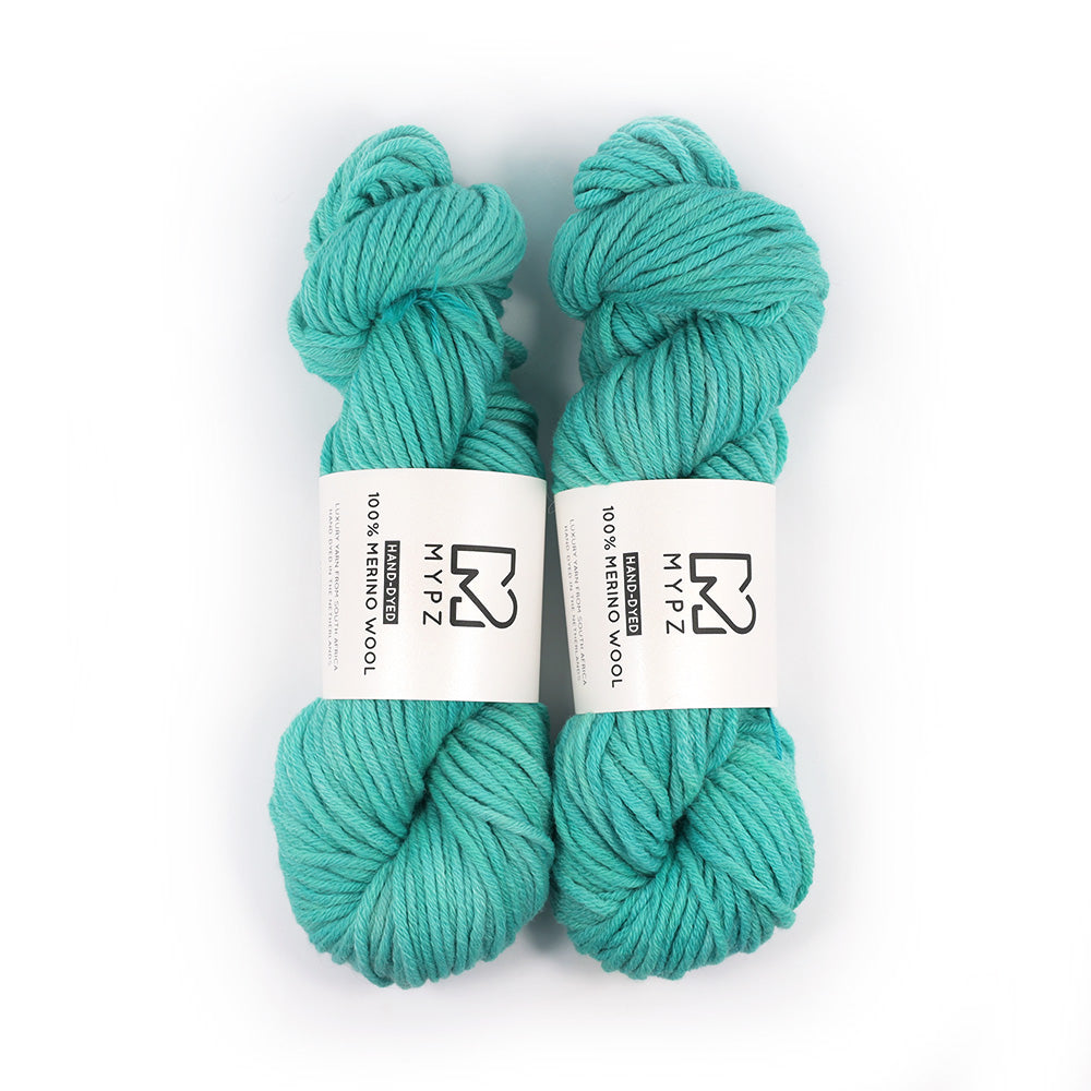 MYPZ Hand-dyed 100% Chunky Merino Wool – Seabreeze