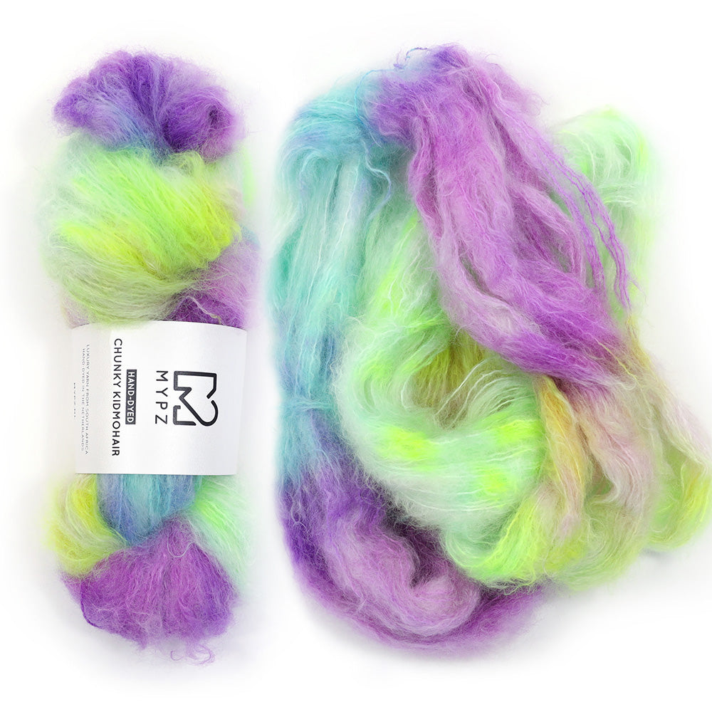 MYPZ Chunky kidmohair – hand-dyed Island