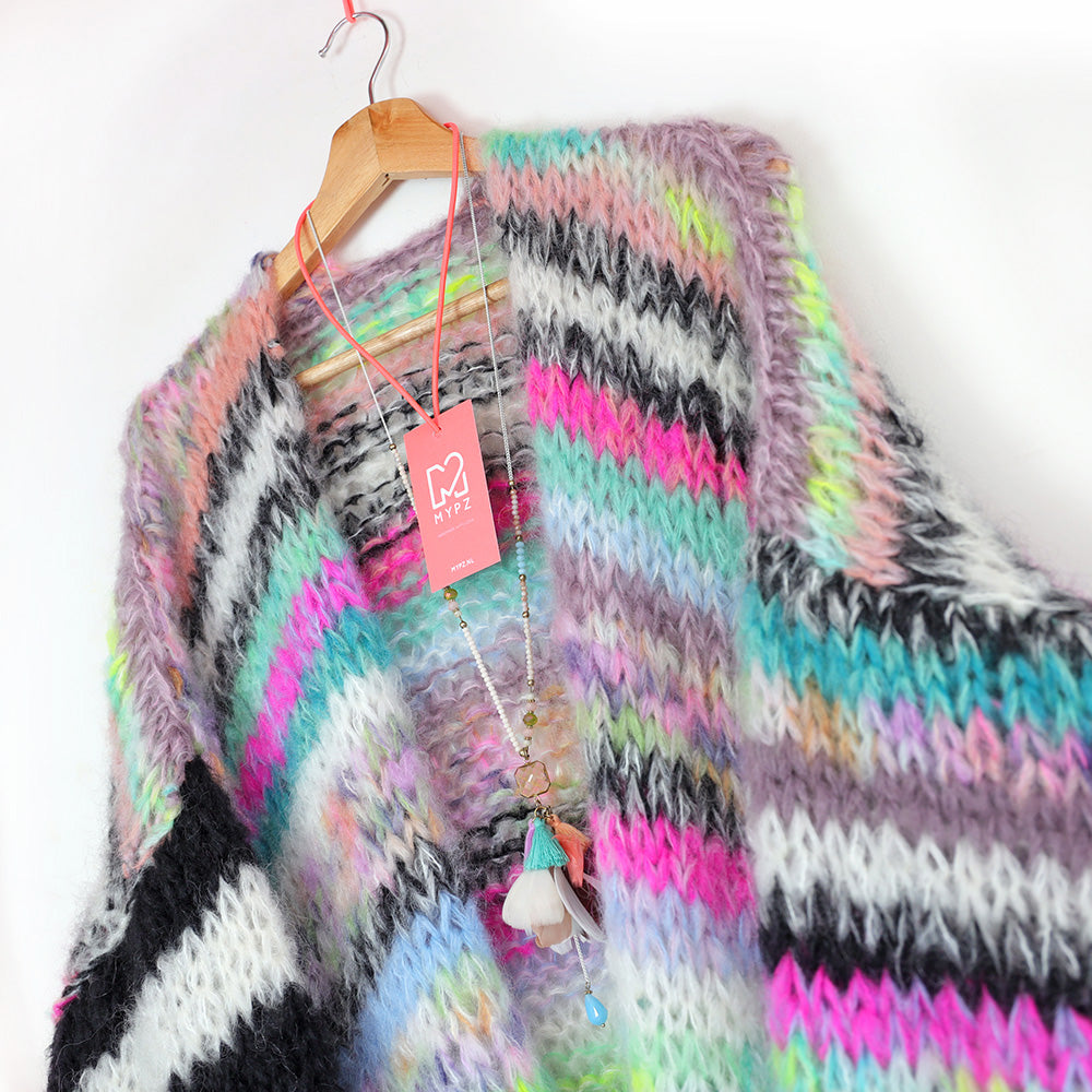 Knitting Kit – MYPZ Chunky Mohair Cardigan Indian Summer No.15 (ENG-NL-DE-NO)