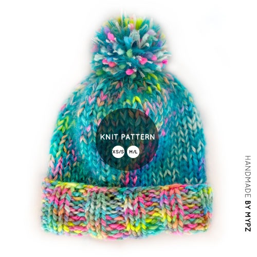 MYPZ Knitting pattern hat happy forest