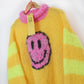 MYPZ Light mohair pullover Smiley Yellow