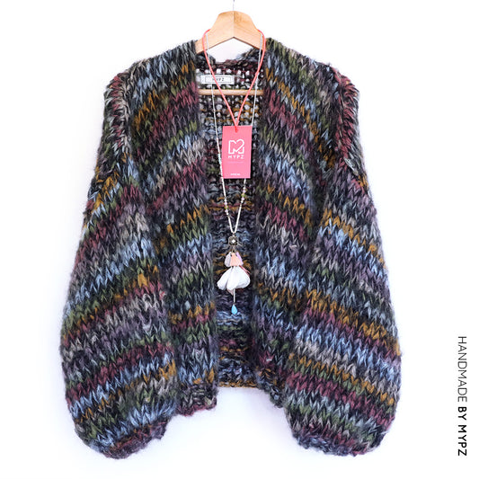 MYPZ Short Chunky Mohair Cardigan Florine