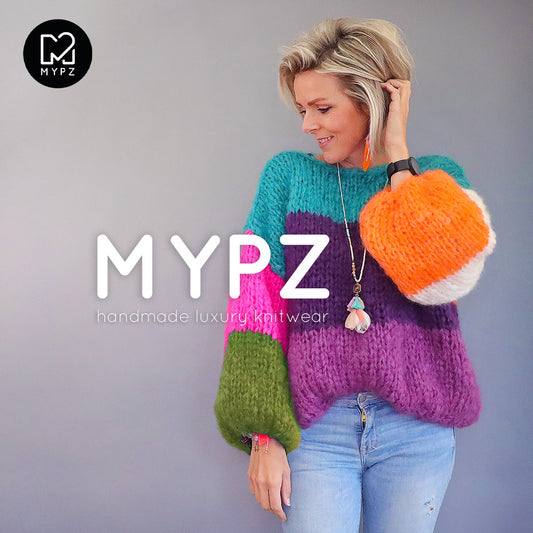 Knitting Kit – MYPZ Basic Chunky Pullover Mila No15 (ENG-NL-DE-FR-ES)