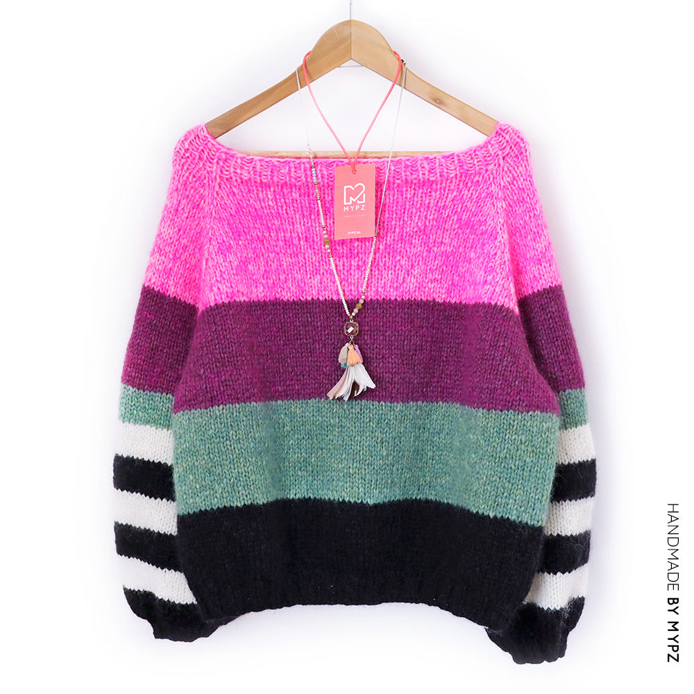 Knitting Kit – MYPZ basic top-down sweater Bloom No6 (ENG-NL)