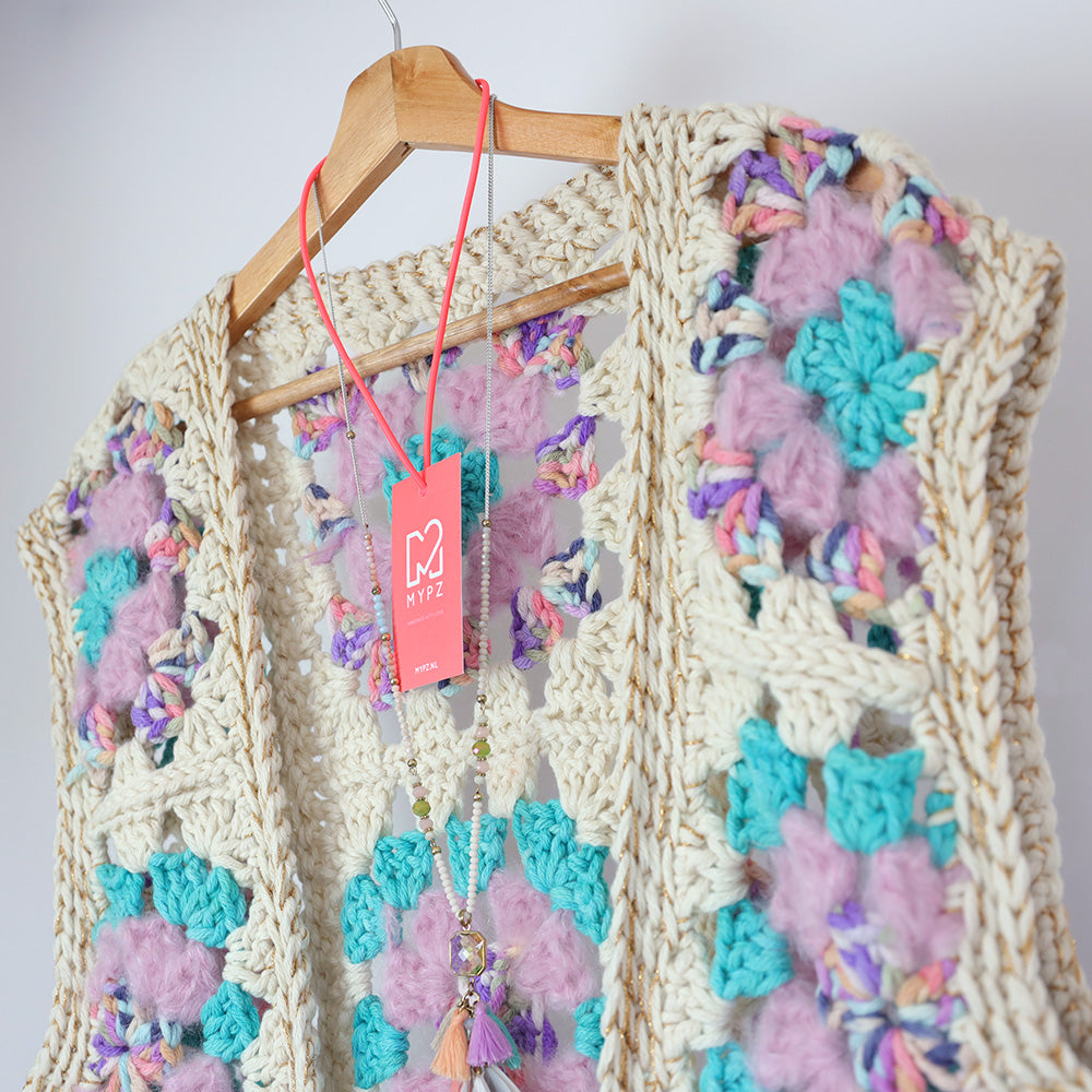 Crochet kit - MYPZ Granny Boho Gilet Sea (ENG-NL)