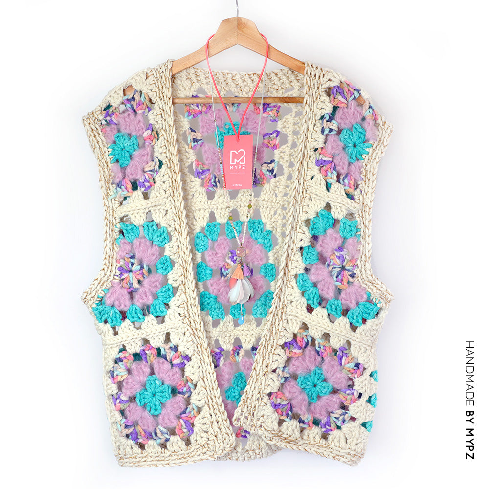 Crochet pattern - MYPZ Granny Boho Gilet Sea (ENG-NL)