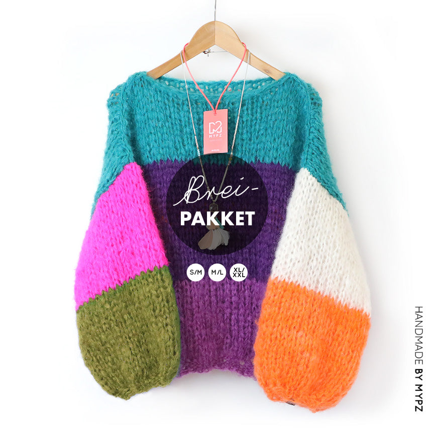 Knitting Kit – MYPZ Basic Chunky Pullover Mila No15 (ENG-NL-DE-FR-ES)