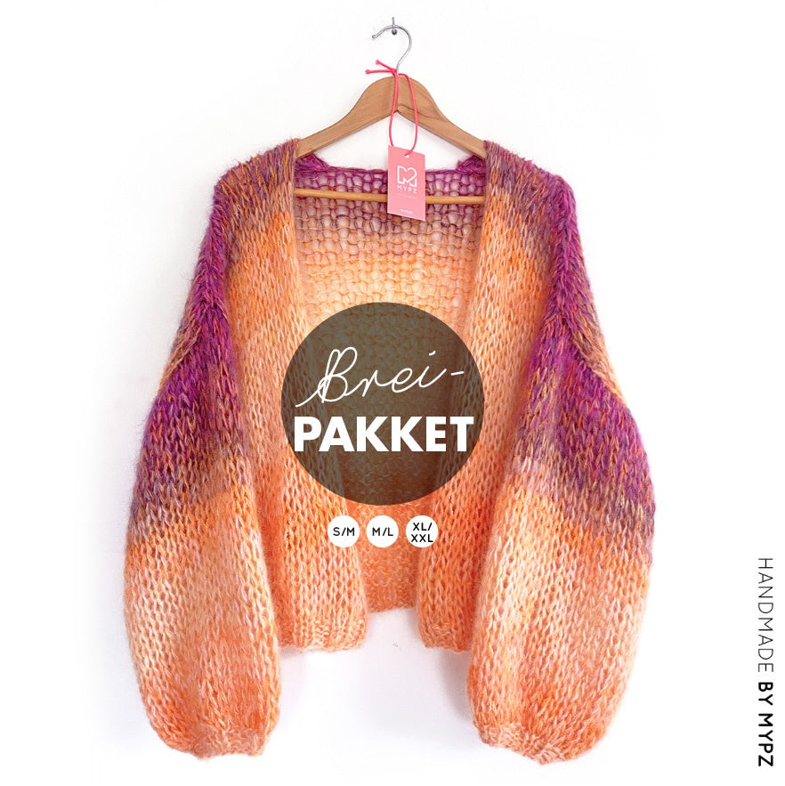 MYPZ breipakket Chunky Gradient Mohair Cardigan No.15