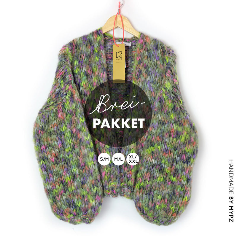 Knitting Kit – MYPZ Short Chunky Mohair Cardigan Rocky No.15 (ENG-NL)