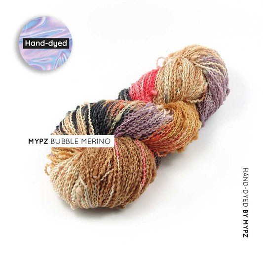 MYPZ Bubble Merino – hand-dyed Brown Love