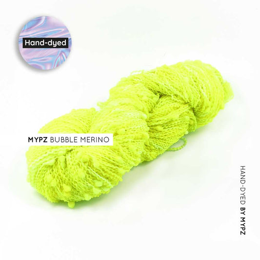 MYPZ Bubble Merino – hand-dyed Neon Yellow