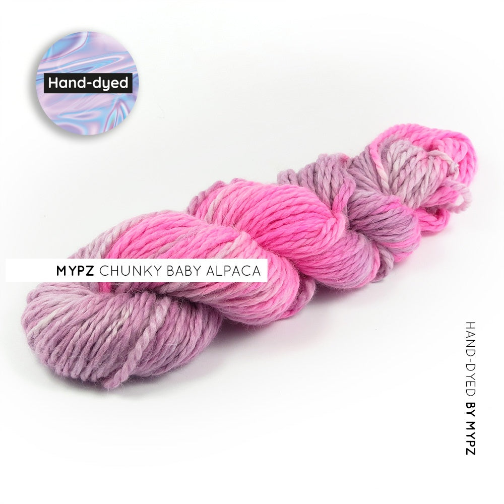 MYPZ Hand-dyed Baby Alpaca – Purple-pink