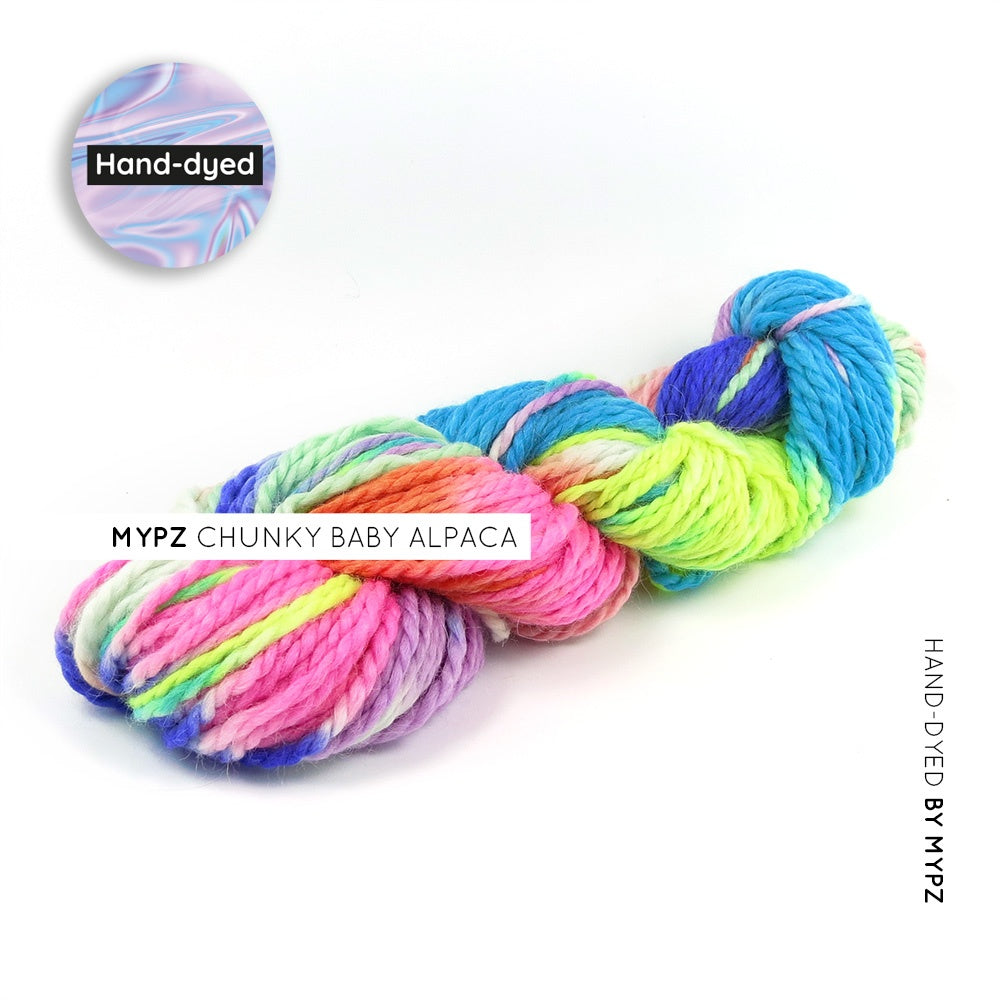 MYPZ Hand-dyed Baby Alpaca – Rainbow