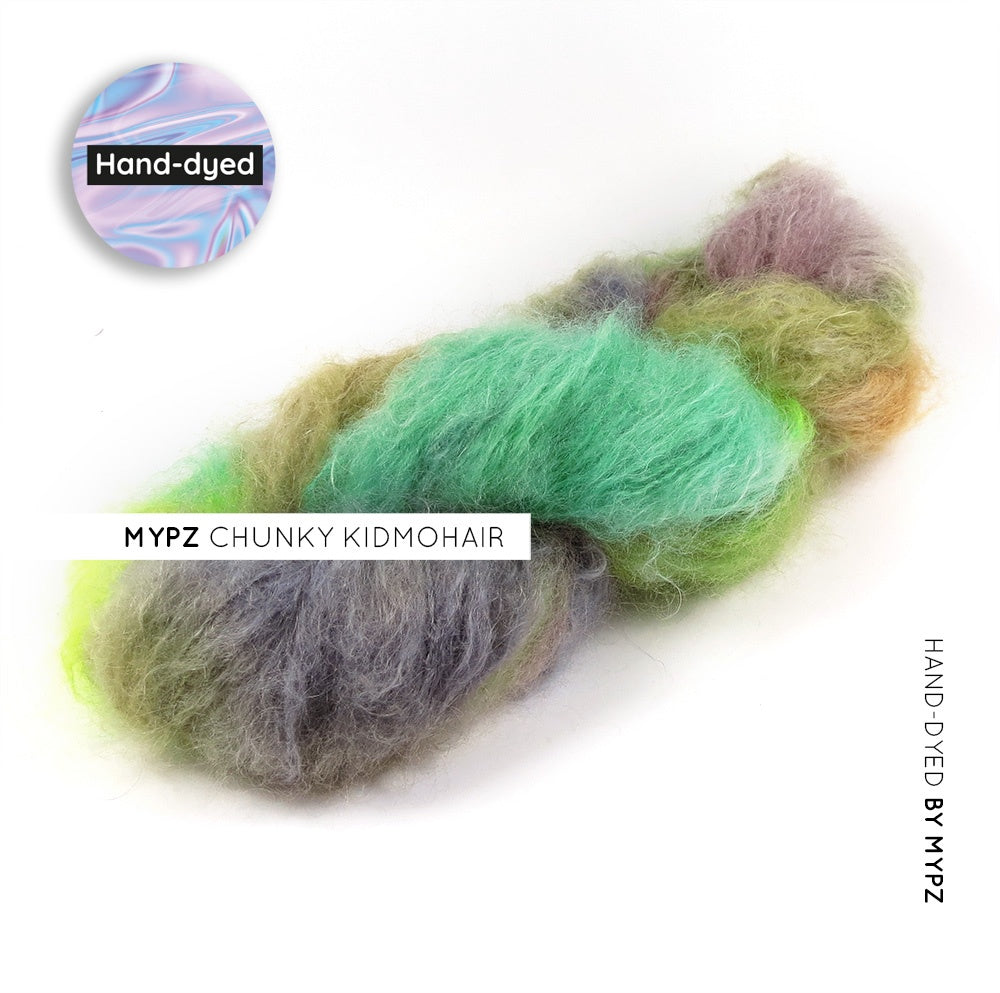 MYPZ Chunky kidmohair – hand-dyed Into the wild