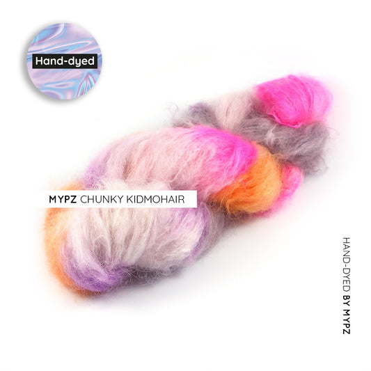 MYPZ hand-dyed Chunky Kidmohair Pinky Brown